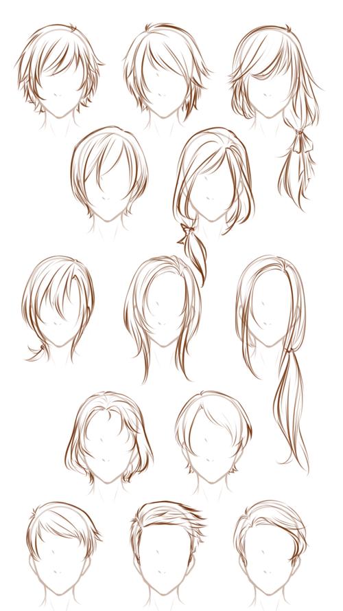 画发型的画法(头发怎么画简单又漂亮)-图2