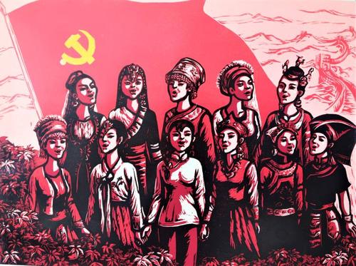内蒙古扎鲁特旗版画院创作百幅红色版画庆祝建党100周年