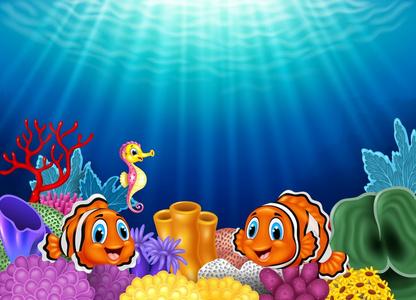 nannacara 霓虹蓝acara 丽鱼水族馆鱼美丽的海底世界,与珊瑚, 热带鱼