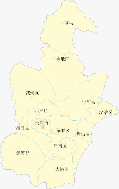 天津市矢量地图 - 当图网