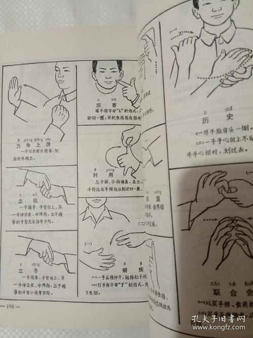 聋哑人通用手语图
