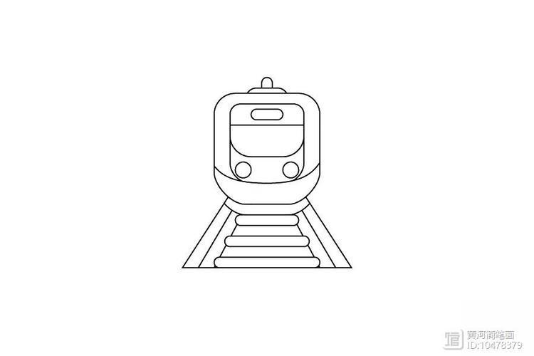 笔画高铁火车大图高铁简笔画儿童绘画和谐号动车简笔画高速列车简笔画