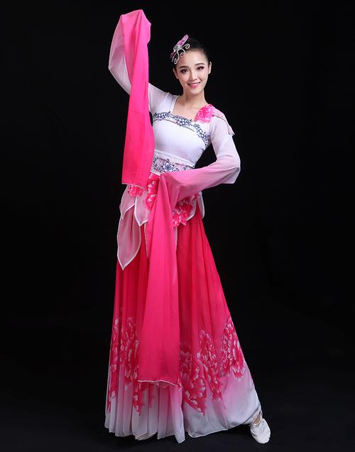 古典演出服水袖舞蹈服装中国风孔子汉服采薇舞蹈服女惊鸿舞表演服
