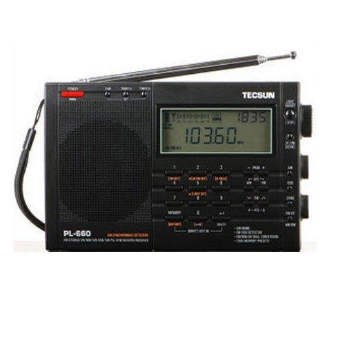 tecsun 德生 pl-660 全波段数字调谐立体声收音机(颜色随机 黑色 银色