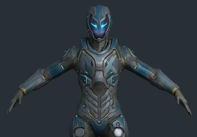 装甲战士 scifi重装战士 科幻战甲 铠甲战士 外星战士 2k 未来战士