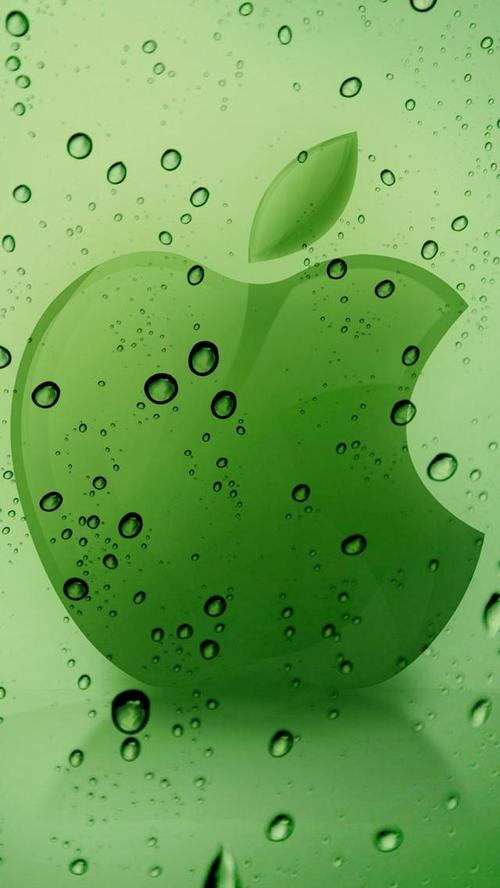 绿色苹果徽标