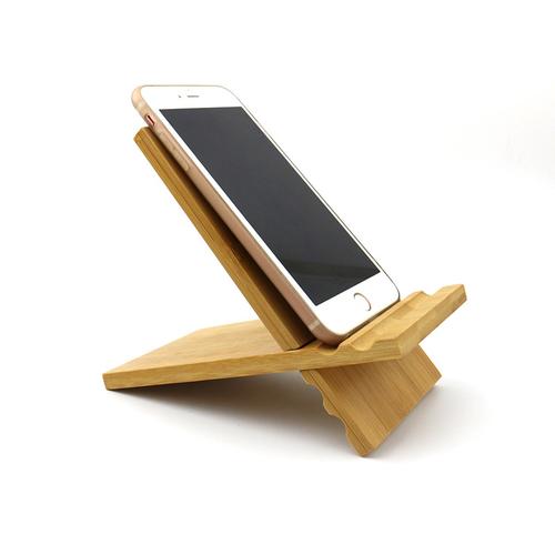 木质手机底座 拼接手机支架 懒人手机支架 方便携带