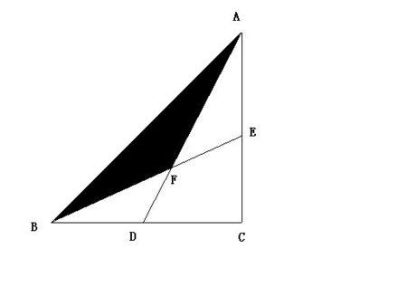 直角三角形abc中,角acb=90度,cd⊥ab,垂足为d,ae平分角cab交cd于e,过f