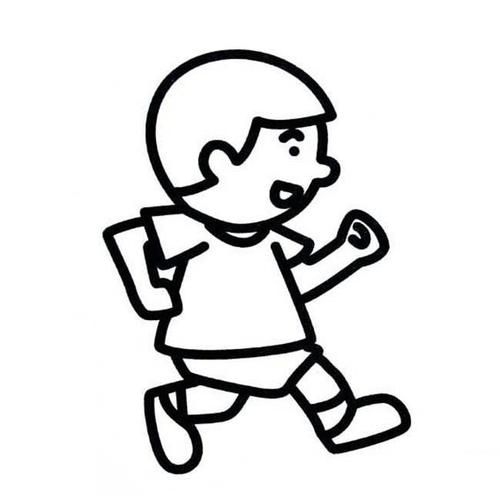 q版跑步中的女孩画法跑步的小男孩怎么画热爱跑步的小女孩简笔画步骤
