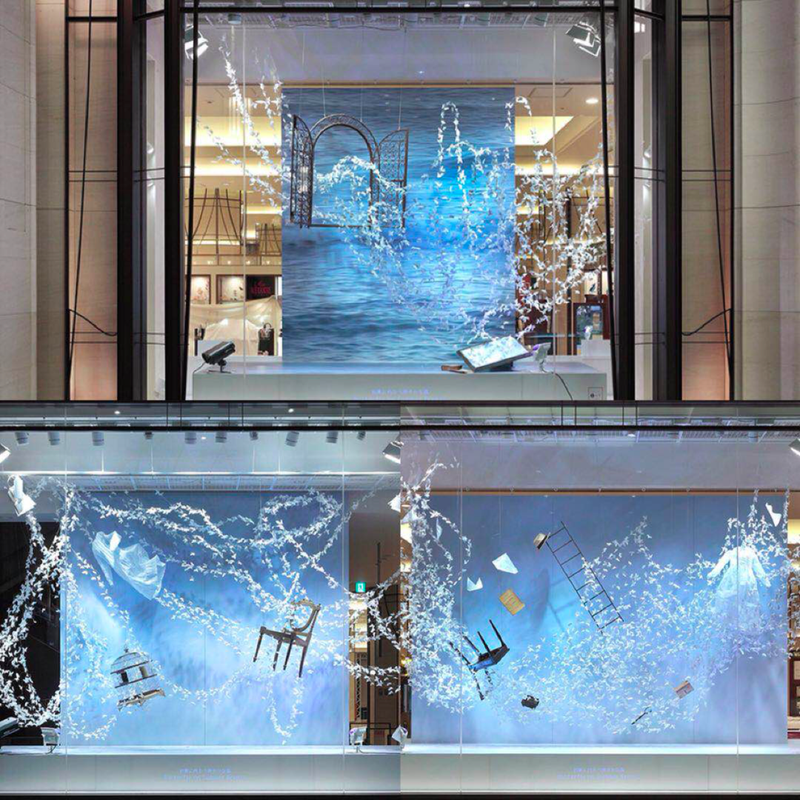 百货橱窗设计解析:中赫时尚带你去看橱窗里的日本风情
