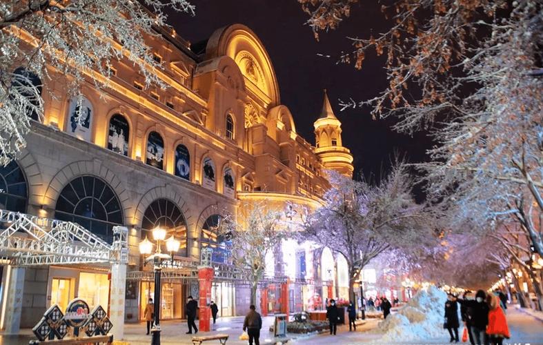 暴雪过后的哈尔滨中央大街,比欧洲的街道还美!_冻雨_冰城_图片