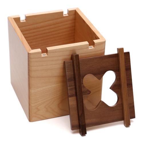 初心 正方形纸巾盒 实木欧式创意田园家用办公抽纸巾桶 日用品