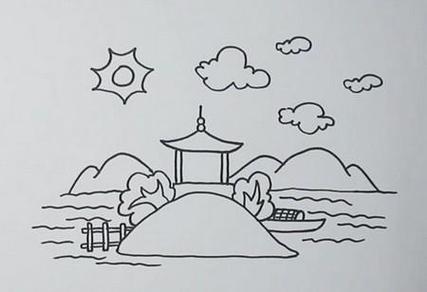 怎么画江南公园的画简笔画 简笔画图片大全-蒲城教育文学网