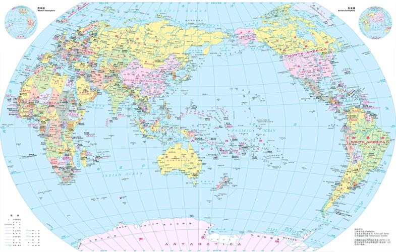 世界地图全图高清版绿色版