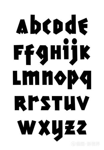 手绘哥特式字体.可编辑矢量字母表