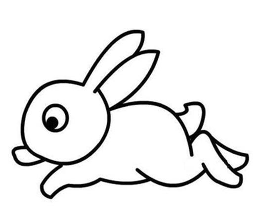 儿童简笔画兔子大全小兔子拔萝卜的画法动物动作怎么画简笔画教程绘画
