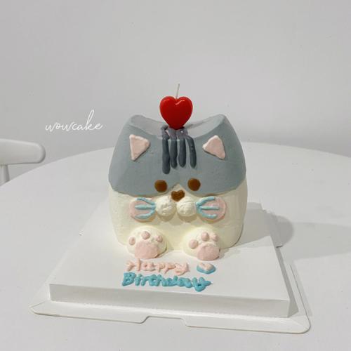 猫咪造型蛋糕超可爱