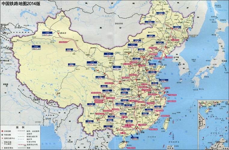 中国铁路网络地图交通地图库