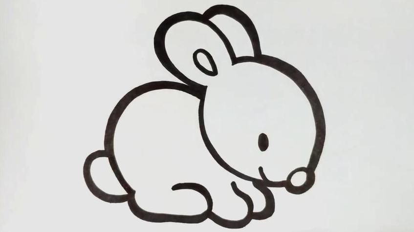 可爱小兔子灵敏的兔子简笔画绘画步骤四兔的种类其实有很多但动漫兔子