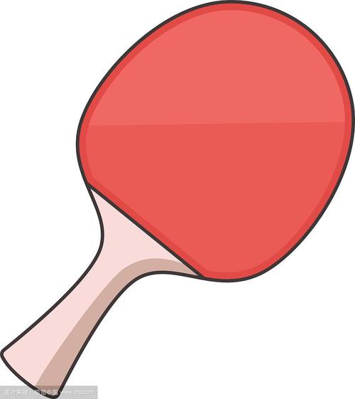 乒乓球拍图标卡通风格