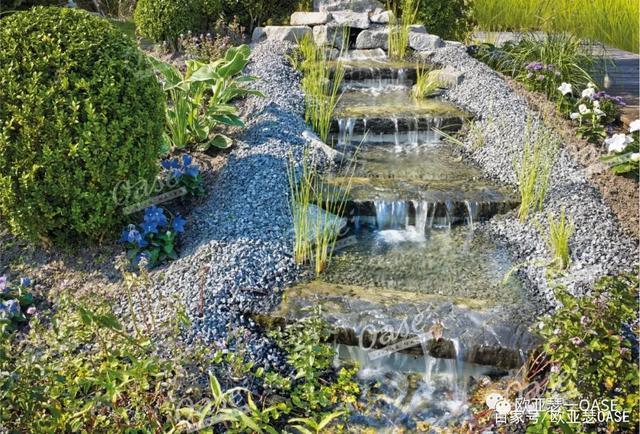 溪流叠水 | 花园池塘景观的灵动之源