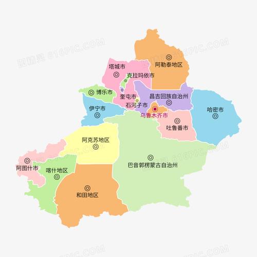新疆地区分布图矢量地图图片免费下载_png素材_编号vj9ir4kpp_图精灵