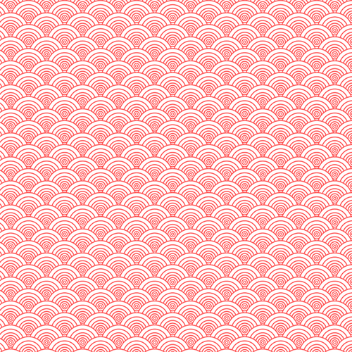 红色中国风海浪纹理