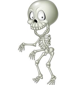 卡通搞笑的人体骨架照片