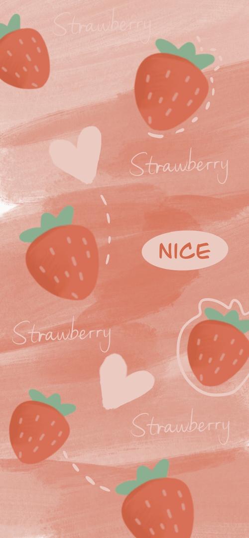 可爱兔子与草莓 - 堆糖,美图壁纸兴趣社区