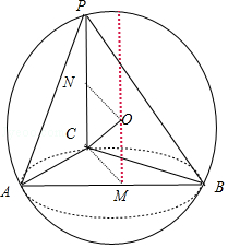 中,pc⊥平面abc,且ab=2,bc=ca=pc=2,则该三棱锥的外接球的表面积是( )