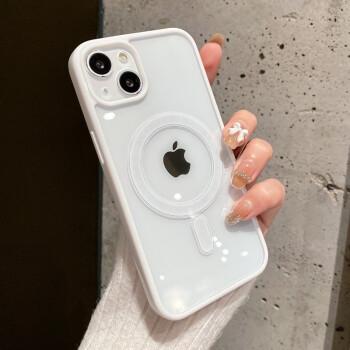 睿思派 苹果手机壳iphone全包透明防摔磁吸magsafe无线充电抗指纹软胶