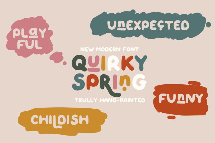 可爱童趣好玩的英文个性字体quirkys