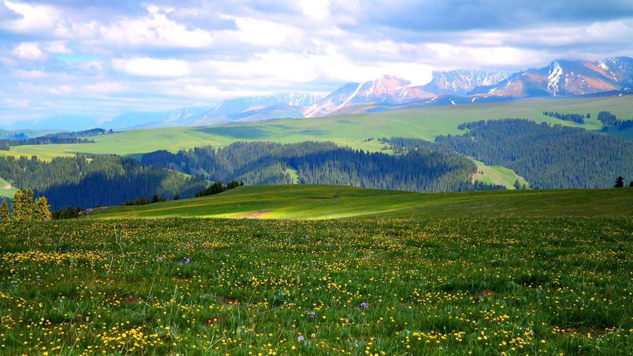 新疆喀拉峻草原风景,高清图片,电脑桌面-壁纸族