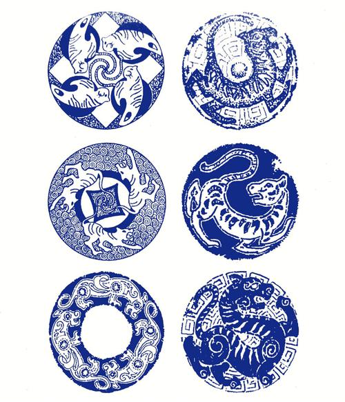 中国传统纹样图案-虎纹(三)