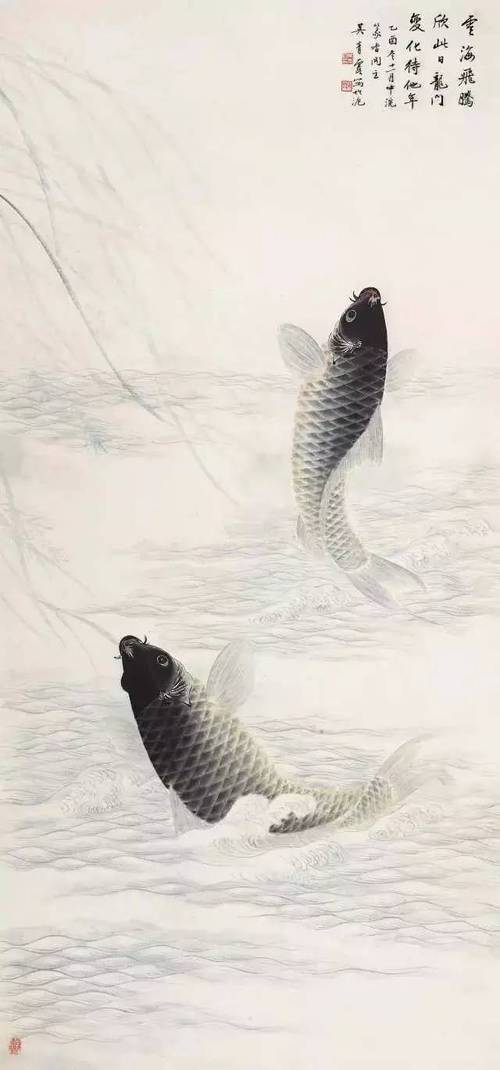不言之美 | 龙城女史的鱼画的太传神了,难怪人称"鲤鱼吴"!