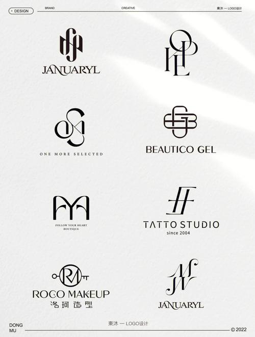 logo设计字母设计的优雅变形
