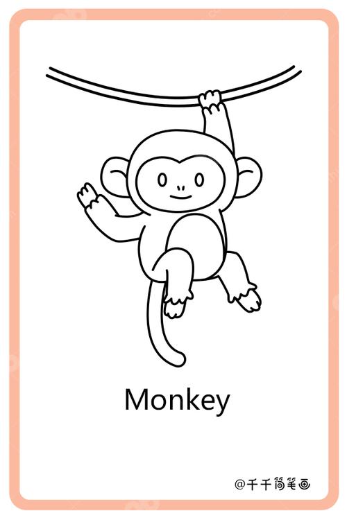 儿童英语词汇认知猴子monkey