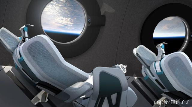 维珍银河发布"太空船2号"火箭飞机极具科幻感的内舱结构