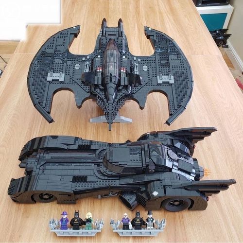兼容乐高蝙蝠侠战车蝙蝠翼飞机高难度拼装积木玩具模型礼物76187
