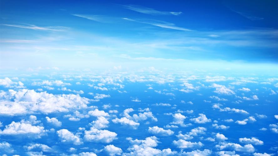 美丽的云,蓝色的天空,洁白的云朵 壁纸 - 1600x900