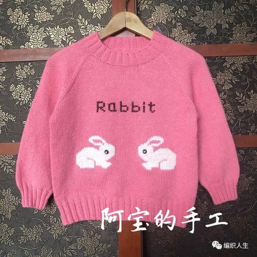 兔年织兔超可爱儿童兔兔套头毛衣有编织图解