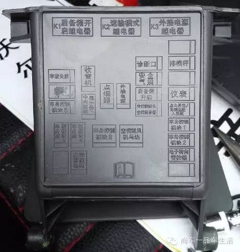 创酷压缩机继电器在哪 雪佛兰创酷保险盒图解中文