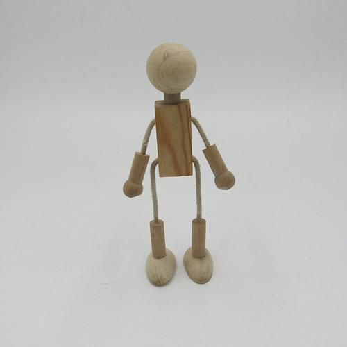 外贸创意diy木头人木质小人摆件儿童玩具人 活动小号木人订做