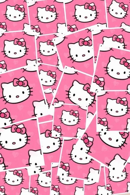 iphone 平铺 壁纸 高清壁纸 plus壁纸 hello kitty kt 萌物粉色
