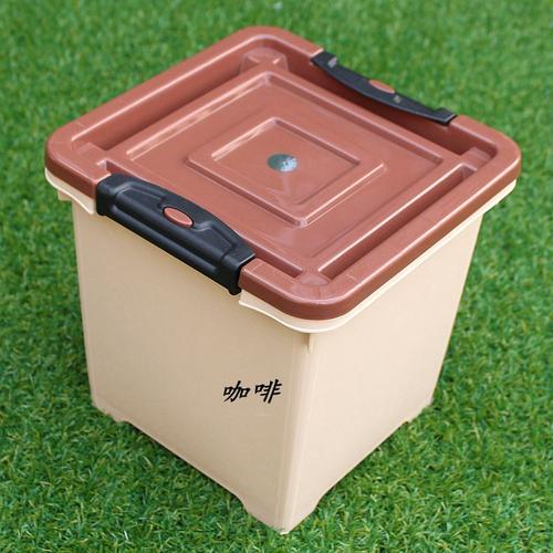 正方形塑料整理箱 凳子垃圾桶储物盒 收纳多用箱有盖 加厚大号桶