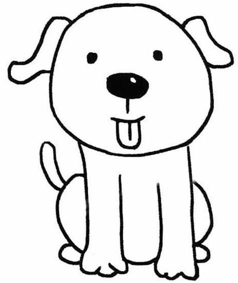 怎么画狗的简笔画dog怎么画狗的简笔画
