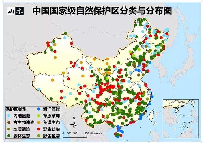 中国国家级自然保护区分类与分布示意图 制图/师旭
