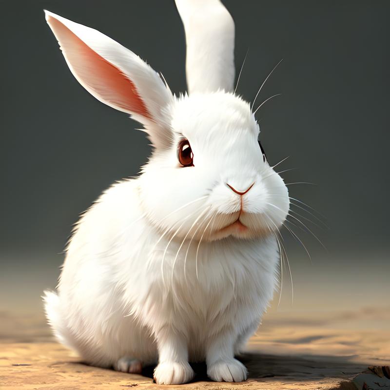 小白兔 小白兔白又白爱吃萝卜和萝卜#兔子