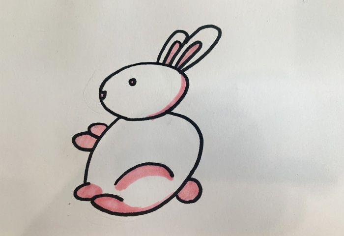 用数字1一9怎样画兔子