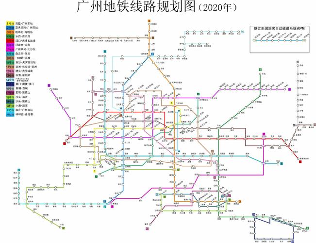 2020广州地铁规划图